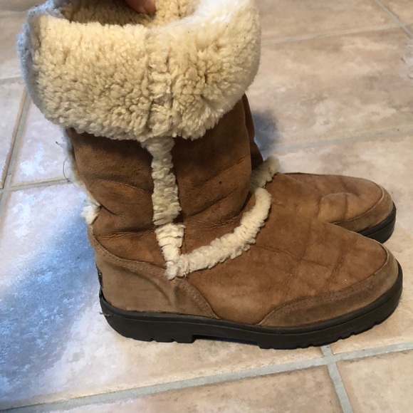 Shearling Lined Ugg Boots - Picture 2 of 6